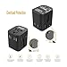 Foval Universal International Power Travel Adapter with 4.5A 4 USB Charging Ports...