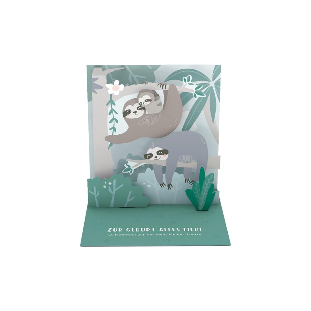 Graphic Workshop Pretty Pop-Up Card Three Dimensional For Birth All Love