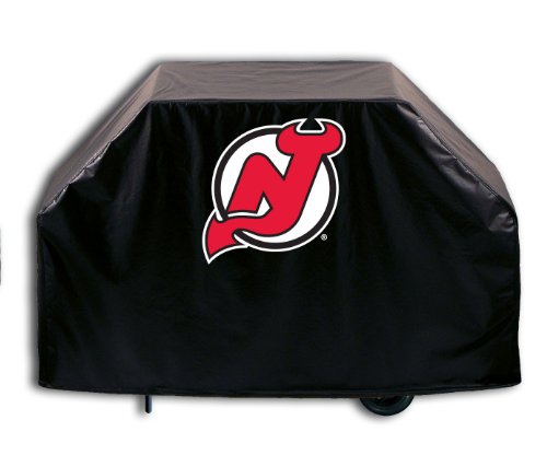 New Jersey Devils Grill Cover with NJ logo on stylish Black Vinyl by Covers by HBS
