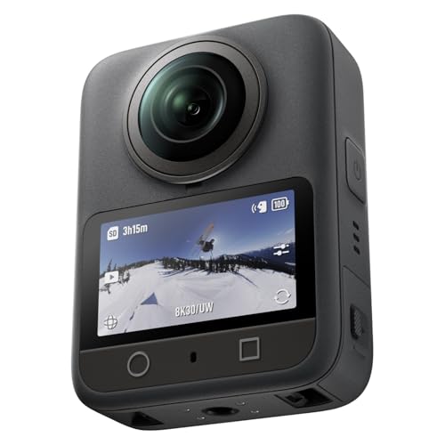dji Pack Estándar Osmo 360, cámara 360 con Imagen 360° de 1 Pulgada, Video 360° en 8K Nativo, Foto 360° de 120 MP, grabación 8K de 100 min, Sumergible, cámara de acción para Deportes, vlog