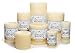 Bluecorn Beeswax 100% Pure Beeswax Pillar Candles | Ivory White Beeswa, Unscented | Soy, Paraffin, & Fragrance Free | 3x6, 90 Hour Burn Time | Handmade in Colorado