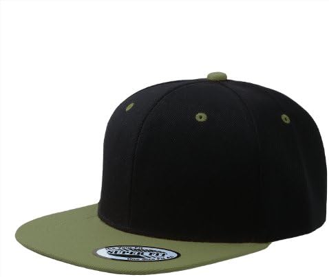 Blank Adjustable Flat Bill Plain Snapback Hats Caps (All Colors)