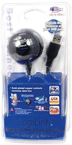 LogiLink USB 3.0 Cable with 2 Port Docking Station, Black - Image 3
