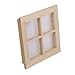 Dollhouse Miniature Wooden 4 Pane Window DIY Accessory