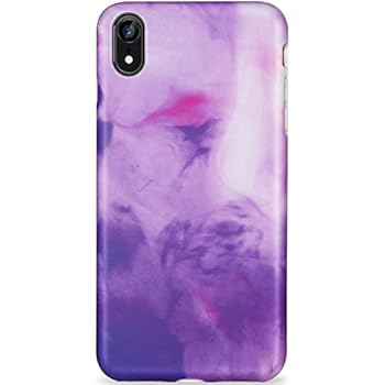 Amazon.com: LUMARKE iPhone Xr Case,Cute Opal Blue Purple ...