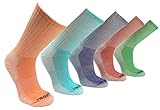 Womens Merino Wool Colorful Hiking Socks (3 PK)