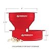 Collapsible-Silicone-Microwave-Hot-Air-Popcorn-Popper-Bowl-with-Lid-and-Handles-Red Collapsible Silicone Microwave Hot Air Popcorn Popper Bowl With Lid and Handles (Red)