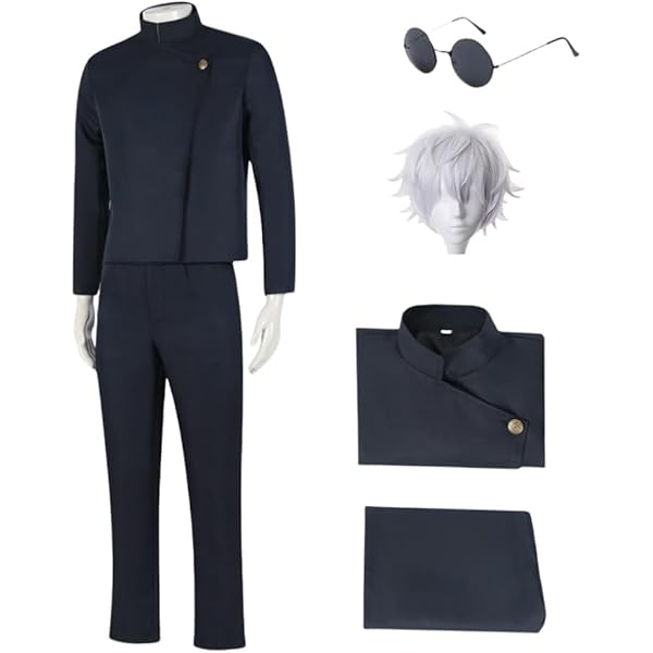 Amazon.com: ZNZXYCOS Anime Game Cosplay Black Single Arm Set Pants