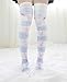 SzBlaZe Summer Thin Velvet Women's Kawaii Anime Print Slim Over the Knee Stockings (Pack of 1 Pair) Suit For Size 35 to 38 (D.VA Print 2)