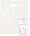Plastic Shopping Bags | 100 Pack | Handle Bag for Retail | 1 Craft Insert … (Frost - 12x15)
