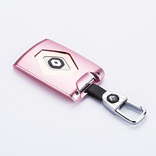 NiuSY Case for Renault S.A 2018 Koleos Kadjar Key, Aluminum alloy Car Key Case Keyring Chain Car Key Fob Cover Smart Remote