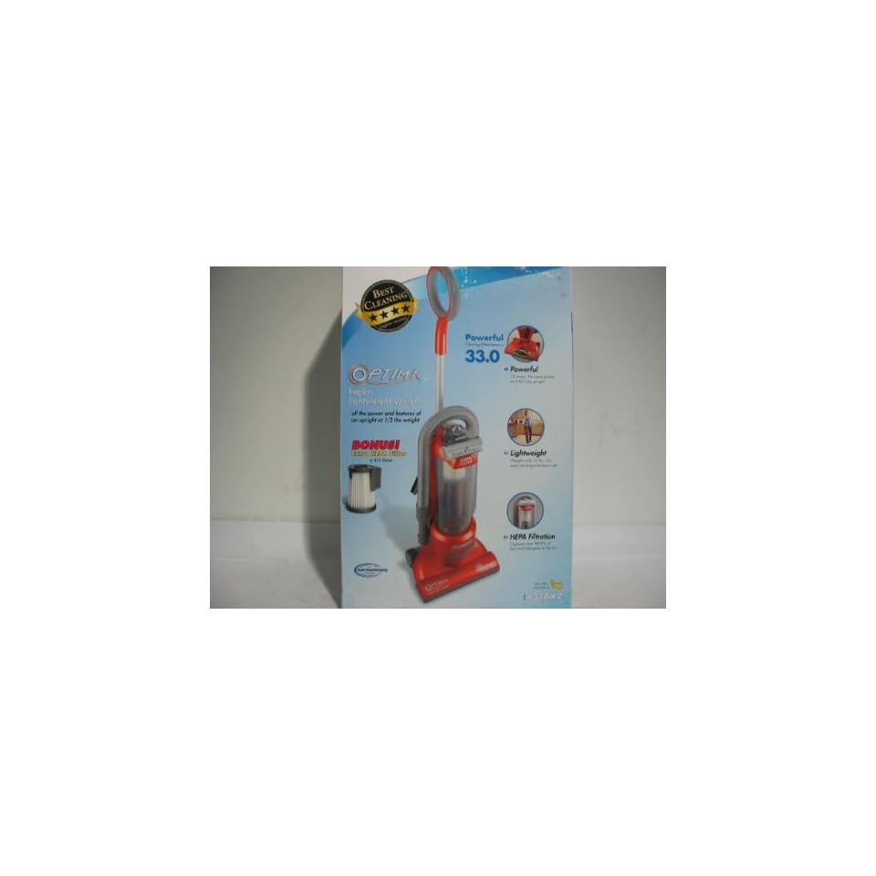 EUREKA 437AXZ Optima Lightweight Upright Vacuum Cleaner with HEPA