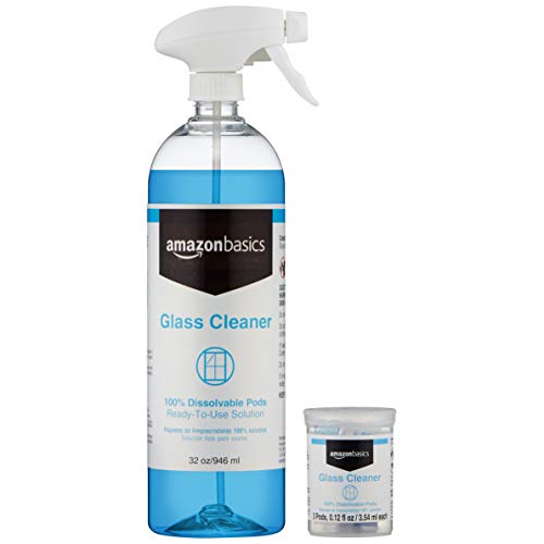 Amazon Basics Dissolvable Glass Cleaner Kit with 3 Refill Pacs Pricepulse