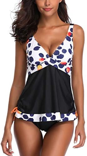 Clearance Plus Size Women's Swimdress Monokini Cover-ups Jiayit Women Travel Dating Yoga Dress Tank Top Tankini Sets With Boy Shorts Ladies Bikini Set Swimwear Push-Up Padded Bra