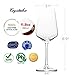 Red Wine Glasses (Set of 6) - Elegant, Durable & Crystal Clear Wine Stemware, 100% Lead Free, Made in Europe, 11.8 Ounce