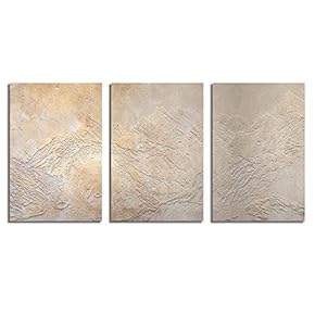Canvas Wall Art Abstract Vintage Style Painting Artwork for Home Prints Framed - 16"x24" x 3 Panels