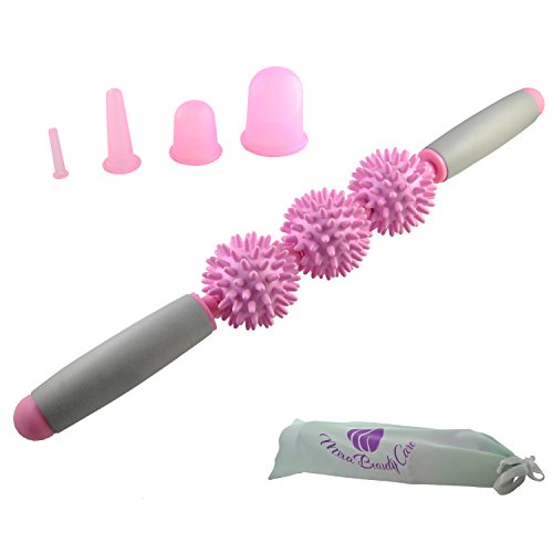 Fascia and cellulite blaster massage stick with 3 balls…