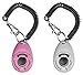 Pawsome Pets Dog Training Clicker with Wrist Strap - Durable Lightweight Easy to Use Best Pet Clickers for Cats Puppy Birds Horses. Perfect for Behavioral Training 2-Pack (White, Pink)