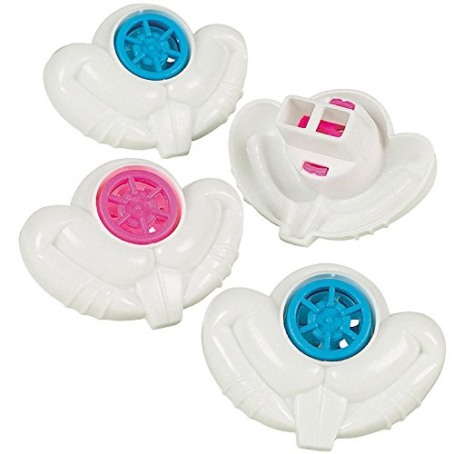 72 pc Easter Bunny Teeth Whistles - Bulk Class / group Pack - easter toys and novelties