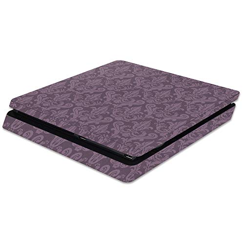 MightySkins Skin Compatible with Sony PS4 Slim Console - Plum Damask | Protecti…