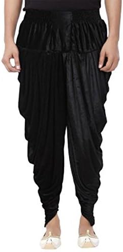 Dulha Libaas Readymade Velvet Harem Dhoti Bottom for Women (HRM-01,Black_Free Size)