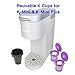 Keurig Mini Reusable K cup with Adapter - Durable And Easy To Use - Keurig Mini Plus Reusable K cup (Pack of 2 + Adapter)