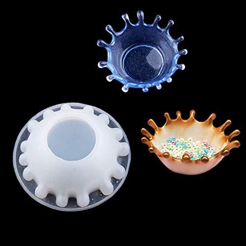 FineInno Resin Silicone Mold Dish Molds Trinket Dish Tray Molds Epoxy Resin Molds for Jewelry Ring Dish Holder Casting Mold DIY Craft (Silicone Mold)