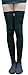 AM Landen Black Cotton Thigh High Socks Over Knee Socks Women's Long Socks