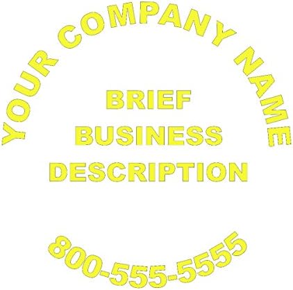 Wild Dingos LLC Business Rear Window/Store Window Custom Vinyl Decal Sticker Yellow