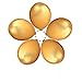 LeeSky 100Pcs 12inch Thicken Round Pearlescent Latex Balloons- Gold & Pink & White Latex Balloons and Vintage Style Pennant Banner for Bachelorette Wedding Party Decoration Supplies