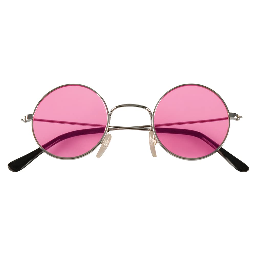 Boland BOL02591 Round Hippy Glasses for Adults