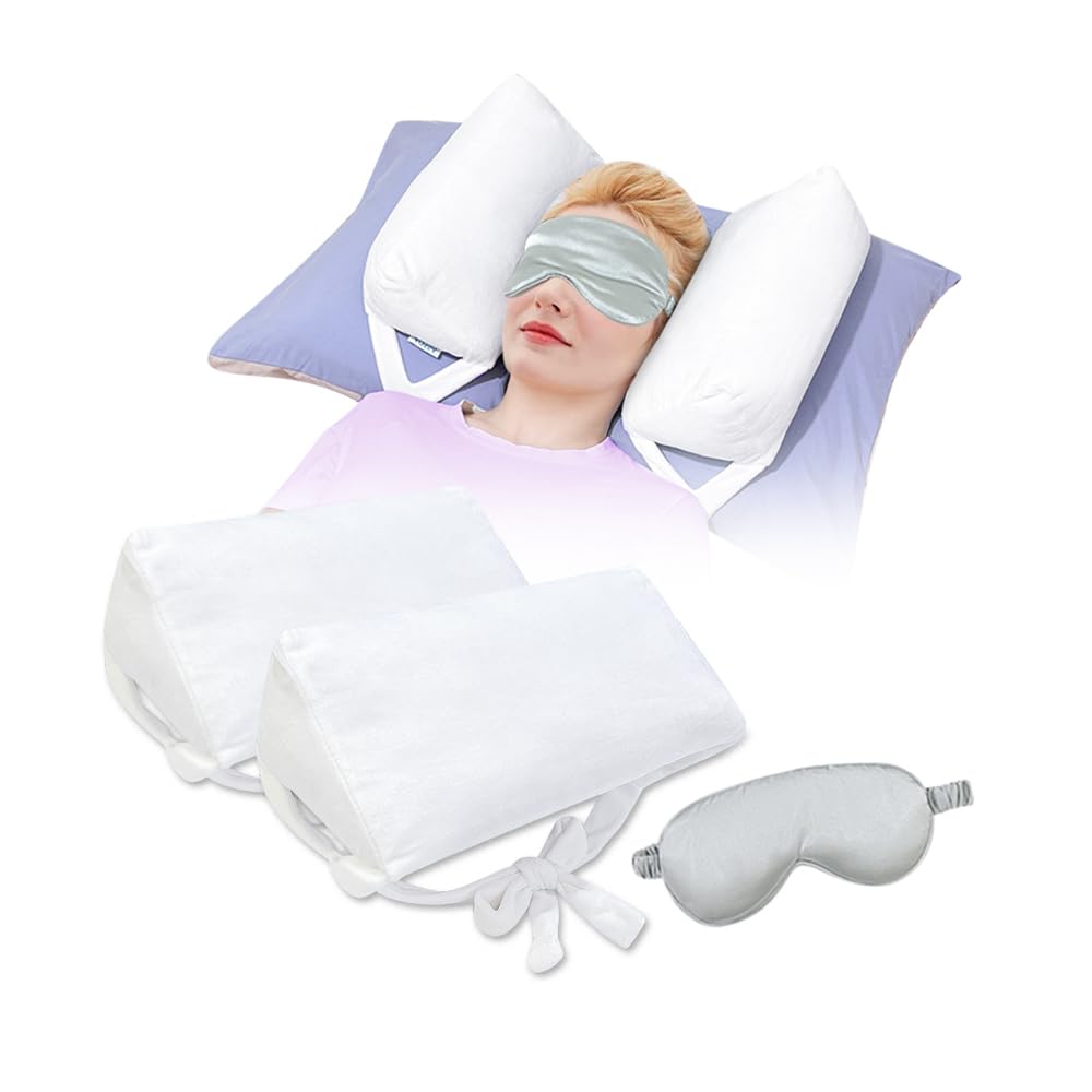Photo 1 of AOSSA Beauty Pillow for Back Sleeping – Anti-Wrinkle Aging Pillow, Head Support Trainer for Upright Sleep & Post-Surgery Recovery, Face Up Positioning Pillows for Wrinkle Prevention (White)