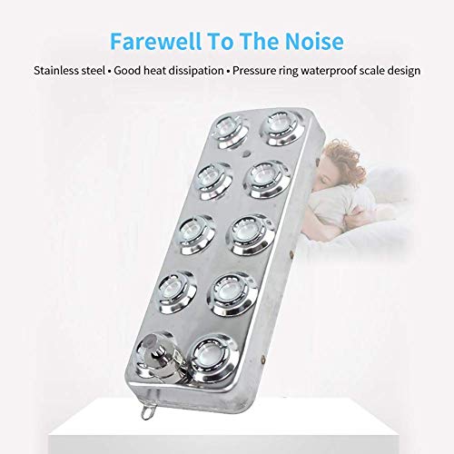 Bespick Mist Maker Fogger 10 Head Pond Fogger Humidifier Ultrasonic Atomizer Spray Producer Water Fountain Pond Fog Machine for Gardening Swimming Pool Greenhouse Hydroculture (Included Transformer)