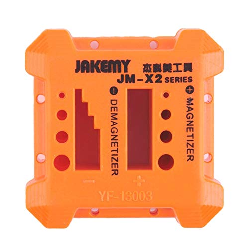 (#104) JAKEMY Magnetizer/Demagnetizer with Screwdriver Holes, Size: Medium