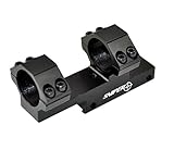 SNIPER® .22 Dovetail Scope Mount Integral Cantilever Rings for Airgun Air Rifle .22 22; 21mm Saddle Height; 38mm Offset
