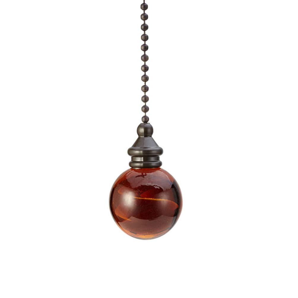 OSALADI Retro Fan Light Pendant Chain Clear Glass Beads Home Decoration for Living Room Bedroom Party and Wedding