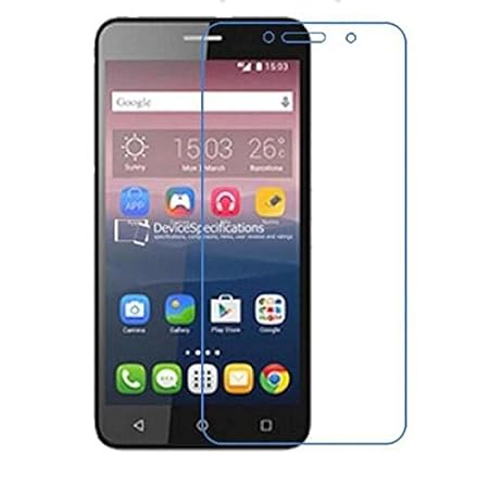König-Shop Panzer Schutz Glas für Alcatel One Touch Pixi 4 (5 Zoll) Glasfolie Panzerfolie Schutzfolie - 9H Hartglas - 1 Stück