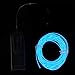 Onite 16.4ft Blue Neon Glowing Strobing Electroluminescent EL Wire Light with Battery Pack Controller for Parties, Halloween, Automotive, Advertisement Decoration