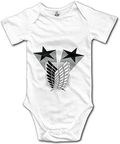 ANVY Baby's Attack On Titan Vest With No Pocket White Size12 Months