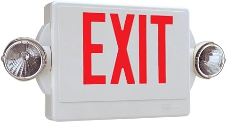 Amazon.com: Lithonia Lighting Quantum Red LED Combo Exit/Emergency