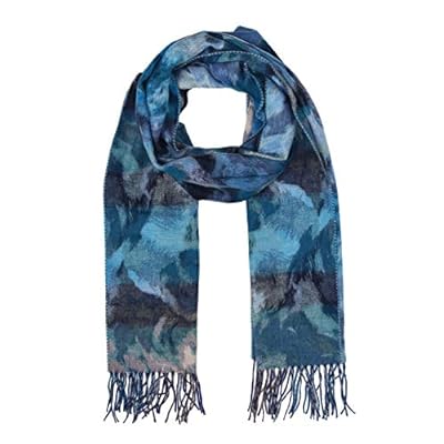 Accessories First Watercolor Floral Scarf - Fashionable Womens Acrylic Woven Scarf with Twisted Fringes Accessories First Watercolor Floral Scarf - Fashionable Womens Acrylic Woven Scarf with Twisted Fringes