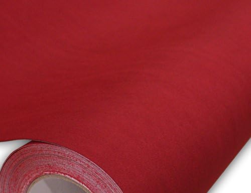 Velvet Suede Red Vinyl Self Adhesive Backing Car Wrap 12-by-57-inch