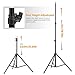 Amzdeal Photography Backdrop Stand Photo Background White Black Green Backdrop and Stand Kit with Carry Bag Non Woven Backdrops for Video Photo Studio