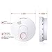 10 Years Battery-Operated Smoke Fire Alarm/Detector(Not Hardwired) Silence Button 10-Hours Eliminates Late Night Low Battery Chirps Mode Photoelectric Sensor & UL Listed Smoke&Fire Alarm
