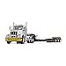 First Gear 1/50 scale Diecast Collectible Komatsu Peterbilt Model 367 with Tri-Axle Lowboy Trailer (#50-3349A)