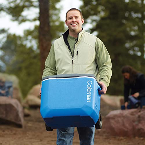 Beach Cooler Cooler With Wheels, 43L Large Capacity Insulated Soft