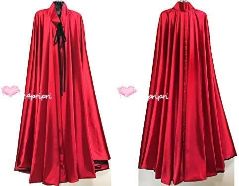 Amazon 光沢サテン ドラキュラマント ロング 全円 リバーシブル 超つるつる マント ハロウィン コスプレ 衣装オーダーメイド可 色変更可 コスプレ 仮装 通販