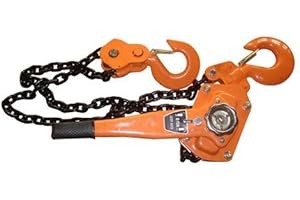 ATE Pro. USA 93483 6 Ton Chain Come-Along Hoist Leveler, 21.65" Height, 9.06" Width, 9.06" Length