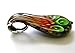 Murano Glass Pendant/Curvy Puffy Heart Pendant/Millefiori Chunky Pendant/ 3 Pcs Set