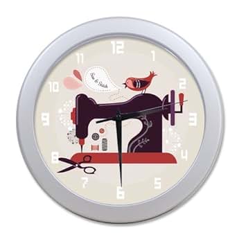 Amazon.com: Old Sewing Machine Wall Clock-9.65" in
